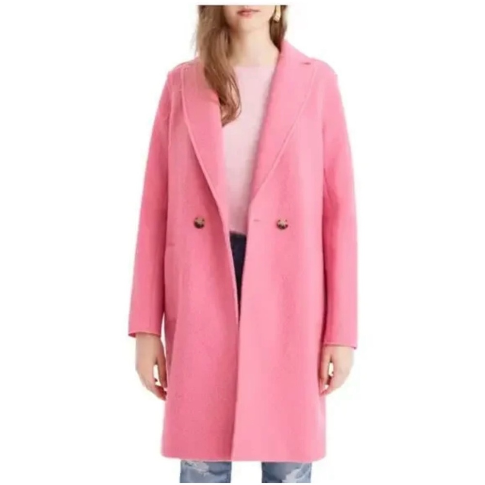 J. Crew Women's Pink Italian Wool Coat